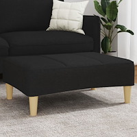 vidaXL Fotpall svart 77x55x31 cm tyg