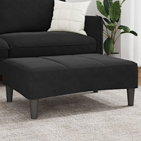 vidaXL Fotpall svart 77x55x31 cm sammet