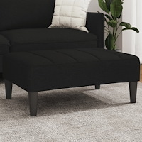 vidaXL Fotpall svart 77x55x31 cm tyg