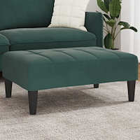 vidaXL Fotpall mörkgrön 77x55x31 cm sammet