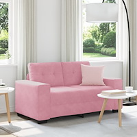 vidaXL Tvåsitssoffa Rosa 160 cm Sammet