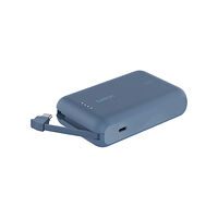 Belkin Belkin BoostCharge strömförsörjningsbank - med integrerad kabel - 24 pin USB-C - 20 Watt