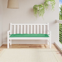 vidaXL Bänkdyna för trädgården grön 150x50x7 cm oxfordtyg