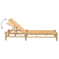 vidaXL Solsäng 55x199x30 cm bambu