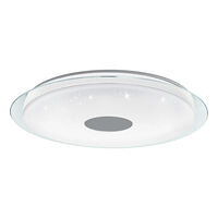 EGLO EGLO Totari-Z Smart Ceiling Lamp Ø77 – Chrome & White with Crystal Effect - Zigbee & Bluetooth
