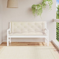 vidaXL Bänkdynor för trädgården 2st gräddvit 150x50x7cm oxfordtyg