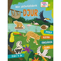 Stevali Min aktivitetsbok djur : med klistermärken (häftad)