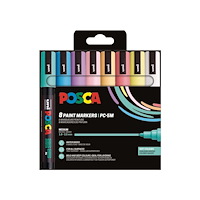 POSCA Uni Posca PC-5M, 8 st. Soft Colors  (401675)
