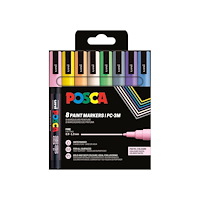 POSCA Posca Corner Etui PC-3M 8 basfärger (401659)