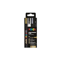 POSCA Posca Corner Etui PC-3M 4 G-S-S-V (401655)