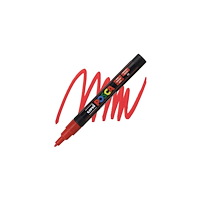 POSCA POSCA penna PC-3M, akryl, röd, rund spets