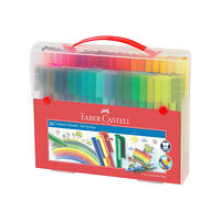 FABER-CASTELL Faber-Castell CONNECTOR - fiberspetspenna - olika klara färger (paket om 80)