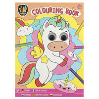Moxy Moxy - Colouring Book Wobbly Eyes - Unicorn