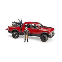 Bruder Bruder - RAM 2500 Power Wagon w/Scrambler Ducati Desert Sled & Driver (02502)