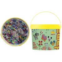 HAMA beads Hama - Maxi beads - 3000pcs + 4 plates in bucket (388806)