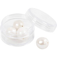 Creative Toys Creative - Freshwater pearls, Perforated lengthwise, dia. 13-14 mm (632124)