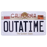 Fanatik Back To The Future Replica Number Plate Tin Sign