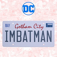 Fanatik DC Comics Batman Number Plate Tin Sign