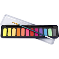 Colortime Colortime - Watercolour kit, pastel colours, 12colour (34241)