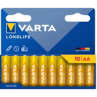Varta Longlife AA / LR06  Batteri 10-pack