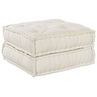 vidaXL Modulär soffa 2 pcs Kräm 70 x 70 x 36 cm tyg