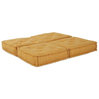 vidaXL Modulär soffa 2 pcs Gul 70 x 70 x 36 cm tyg