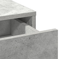 vidaXL 2-delsk sminkbordset med LED i betonggrått konstruerat trä
