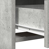 vidaXL 2-delsk sminkbordset med LED i betonggrått konstruerat trä