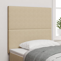 vidaXL Sänggavel enkel design ljusgröngrå 90 cm manchestertyg