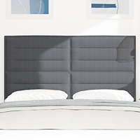vidaXL Sänggavel enkel design mörkgrå 160 cm manchestertyg