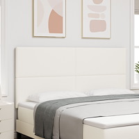 vidaXL Huvudgavel med huvudgavel Kräm 180 cm Konstläder