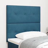 vidaXL Sänggavel med knappar mörkblå 80 cm sammet