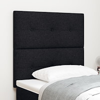vidaXL Sänggavel med knappar svart 90 cm tyg