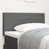 vidaXL LED Sänggavel enkel design ljusgrå 80 cm manchestertyg
