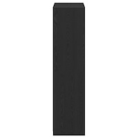 vidaXL Skåp Svart Ek 80x50x200 cm Tillverkat av trä