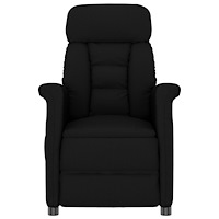 vidaXL Recliner Stol Svart Svart 70.5 x 96.5 x 95 cm Konstläder