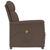 vidaXL Massagestol Brun Mikrofiber