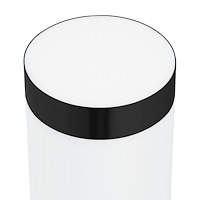 vidaXL Utomhusvägglampa med sensor Svart Rostfritt Stål IP44