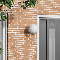 vidaXL Utomhusvägglampa Silver Rostfritt Stål IP44