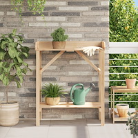 vidaXL Trädgård Kylbänk 75x40x90 cm Solitt Trä Tall