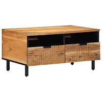 vidaXL Kaffebord 80x54x40 cm Massivt Akaciaträ