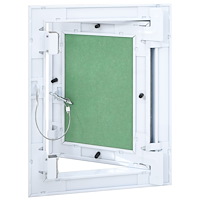 vidaXL Åtkomstpanel med aluminiumram och gips 150x200 mm