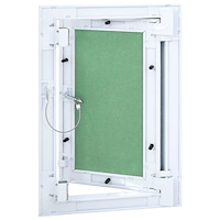vidaXL Accesspanel med aluminiumram och gipsskiva 200x300 mm