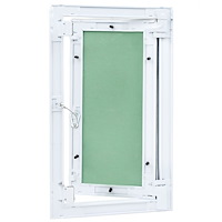 vidaXL Access Panel Grön, Silver Aluminium, Gips 450 x 300 x 12,5 mm