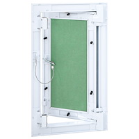 vidaXL Åtkomstpanel med aluminiumram och gips 250x500 mm
