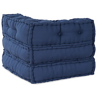 vidaXL Modulpuff Indigo 70x70x54 i tyg