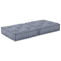 vidaXL Modulär Pouffe Grå 70x70x36 Tyg