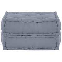 vidaXL Modulär Pouffe Grå 70x70x36 Tyg