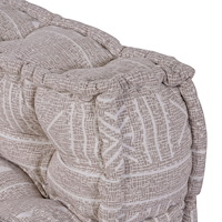 vidaXL Modulpuff Ljusbrun 70x70x54 Tyg