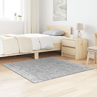 vidaXL Luden Matta med Latexbaksida Grå 120x120 cm